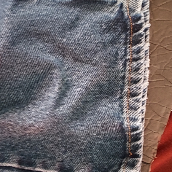 Men's Wrangler Relaxed Jeans 36X32 100%Cotton Blue,GUC,dark spots on jeans - Picture 9 of 14